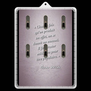 Porte clés Chaque fois Rose Citation Oscar Wilde