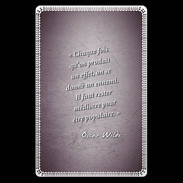 Etui carte bancaire Chaque fois Violet Citation Oscar Wilde