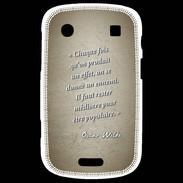 Coque Blackberry Bold 9900 Chaque fois Sepia Citation Oscar Wilde