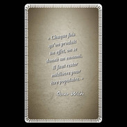 Etui carte bancaire Chaque fois Sepia Citation Oscar Wilde