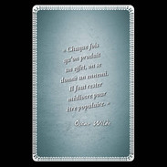 Etui carte bancaire Chaque fois Turquoise Citation Oscar Wilde