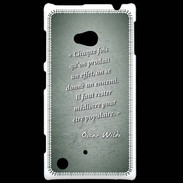 Coque Nokia Lumia 720 Chaque fois Vert Citation Oscar Wilde
