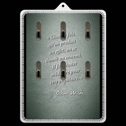 Porte clés Chaque fois Vert Citation Oscar Wilde