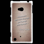 Coque Nokia Lumia 720 Démocratie Rouge Citation Oscar Wilde