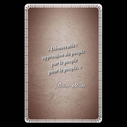 Etui carte bancaire Démocratie Rouge Citation Oscar Wilde