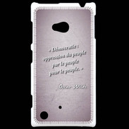 Coque Nokia Lumia 720 Démocratie Rose Citation Oscar Wilde