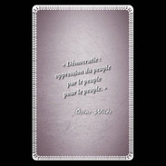 Etui carte bancaire Démocratie Rose Citation Oscar Wilde
