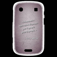Coque Blackberry Bold 9900 Démocratie Violet Citation Oscar Wilde