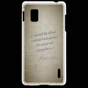 Coque LG Optimus G Dieux prières Sepia Citation Oscar Wilde