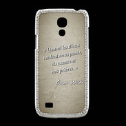 Coque Samsung Galaxy S4mini Dieux prières Sepia Citation Oscar Wilde