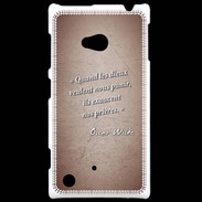 Coque Nokia Lumia 720 Dieux prières Rouge Citation Oscar Wilde