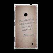 Coque Nokia Lumia 520 Dieux prières Rouge Citation Oscar Wilde