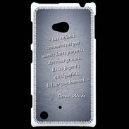 Coque Nokia Lumia 720 Enfants parents Bleu Citation Oscar Wilde