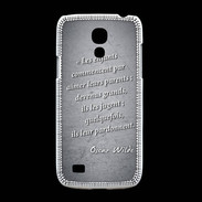 Coque Samsung Galaxy S4mini Enfants parents Noir Citation Oscar Wilde