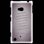 Coque Nokia Lumia 720 Enfants parents Violet Citation Oscar Wilde