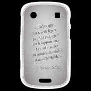 Coque Blackberry Bold 9900 Esprits légers Gris Citation Oscar Wilde