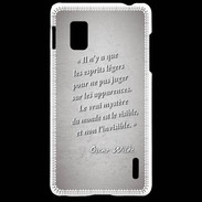Coque LG Optimus G Esprits légers Gris Citation Oscar Wilde