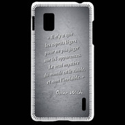 Coque LG Optimus G Esprits légers Noir Citation Oscar Wilde