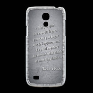 Coque Samsung Galaxy S4mini Esprits légers Noir Citation Oscar Wilde