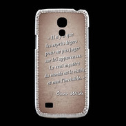 Coque Samsung Galaxy S4mini Esprits légers Rouge Citation Oscar Wilde