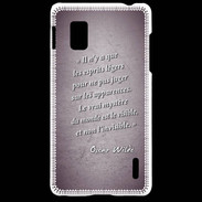 Coque LG Optimus G Esprits légers Violet Citation Oscar Wilde