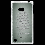 Coque Nokia Lumia 720 Esprits légers Vert Citation Oscar Wilde