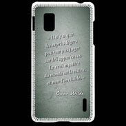 Coque LG Optimus G Esprits légers Vert Citation Oscar Wilde