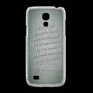 Coque Samsung Galaxy S4mini Esprits légers Vert Citation Oscar Wilde