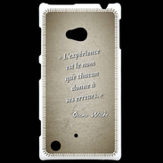 Coque Nokia Lumia 720 Expérience Sepia Citation Oscar Wilde