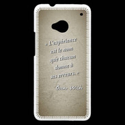 Coque HTC One Expérience Sepia Citation Oscar Wilde
