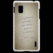 Coque LG Optimus G Expérience Sepia Citation Oscar Wilde