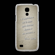 Coque Samsung Galaxy S4mini Expérience Sepia Citation Oscar Wilde