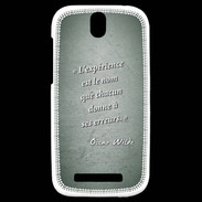 Coque HTC One SV Expérience Vert Citation Oscar Wilde