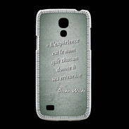 Coque Samsung Galaxy S4mini Expérience Vert Citation Oscar Wilde