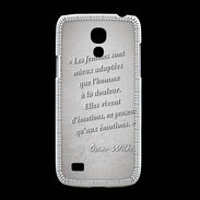 Coque Samsung Galaxy S4mini Femmes émotions Gris Citation Oscar Wilde