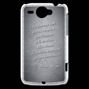 Coque HTC Wildfire G8 Femmes émotions Noir Citation Oscar Wilde