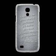 Coque Samsung Galaxy S4mini Femmes émotions Noir Citation Oscar Wilde