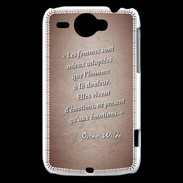Coque HTC Wildfire G8 Femmes émotions Rouge Citation Oscar Wilde