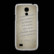 Coque Samsung Galaxy S4mini Femmes émotions Sepia Citation Oscar Wilde