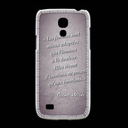 Coque Samsung Galaxy S4mini Femmes émotions Violet Citation Oscar Wilde
