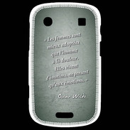 Coque Blackberry Bold 9900 Femmes émotions Vert Citation Oscar Wilde