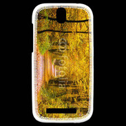 Coque HTC One SV Forêt automne