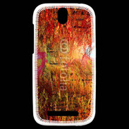 Coque HTC One SV Forêt automne 2