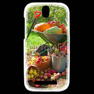 Coque HTC One SV fruits et légumes d'automne