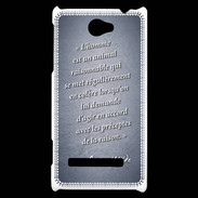 Coque HTC Windows Phone 8S Homme animal Bleu Citation Oscar Wilde