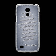 Coque Samsung Galaxy S4mini Homme animal Bleu Citation Oscar Wilde