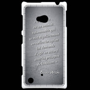 Coque Nokia Lumia 720 Homme animal Noir Citation Oscar Wilde