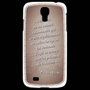 Coque Samsung Galaxy S4 Homme animal Rouge Citation Oscar Wilde