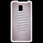 Coque LG P990 Homme animal Rose Citation Oscar Wilde