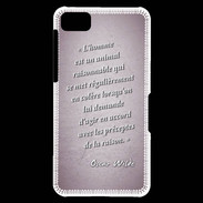 Coque Blackberry Z10 Homme animal Rose Citation Oscar Wilde